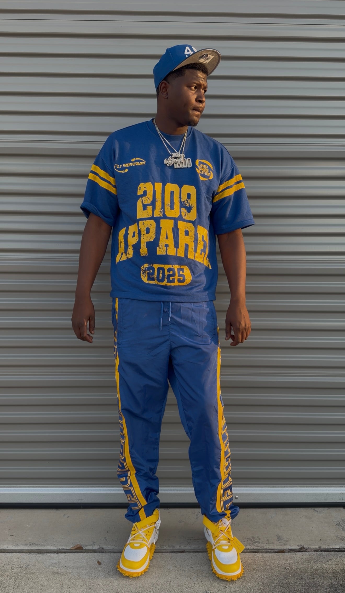 Blue yellow spring collection set