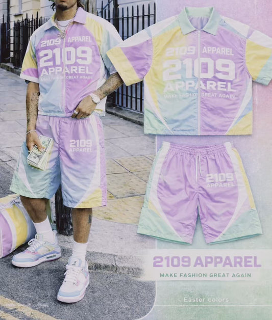 Spring windbreaker sets  multi color